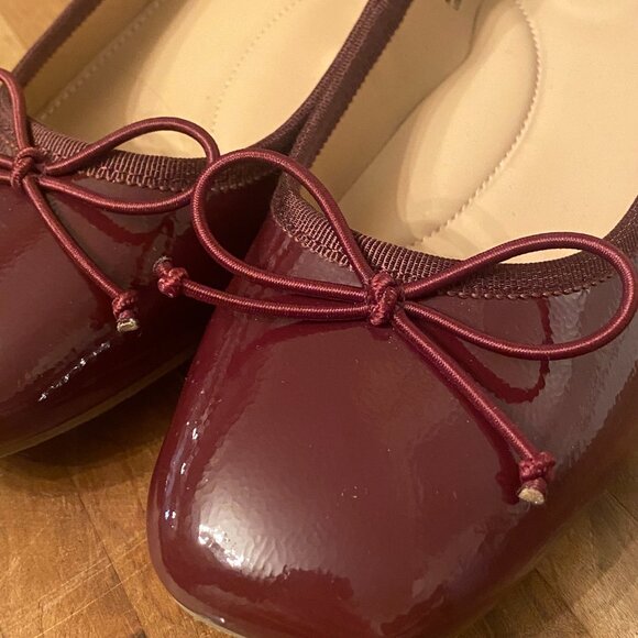 Women's Size 6 Burgundy Ballet Block Heel - Picture 6 of 9